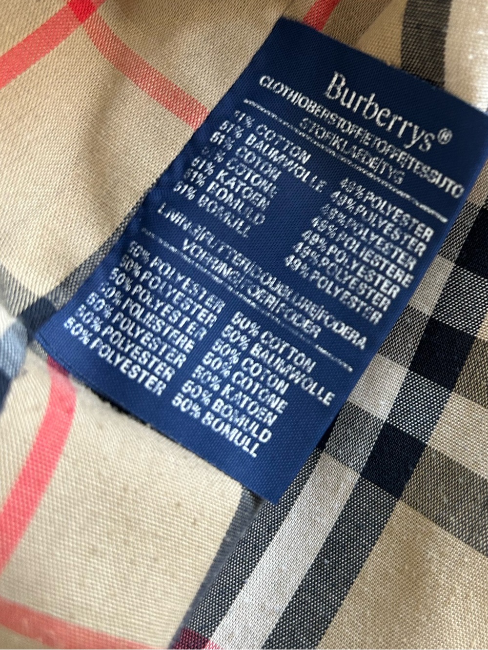 Men’s vintage Burberry trench coat 42 regular - Picture 7 of 7